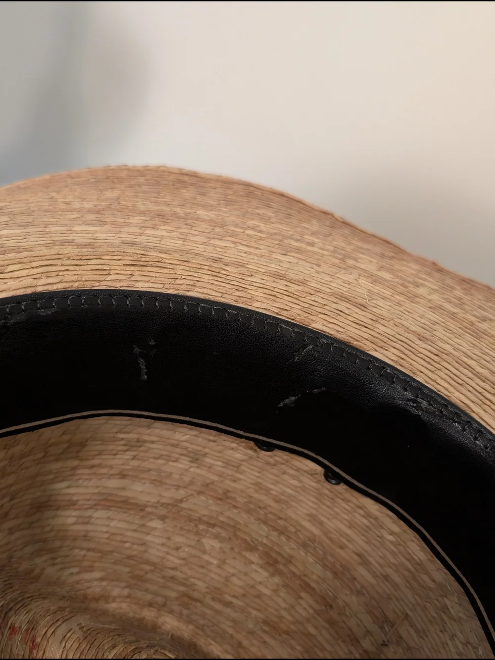 Justin Straw Cowboy Hat with Black Band Size 20